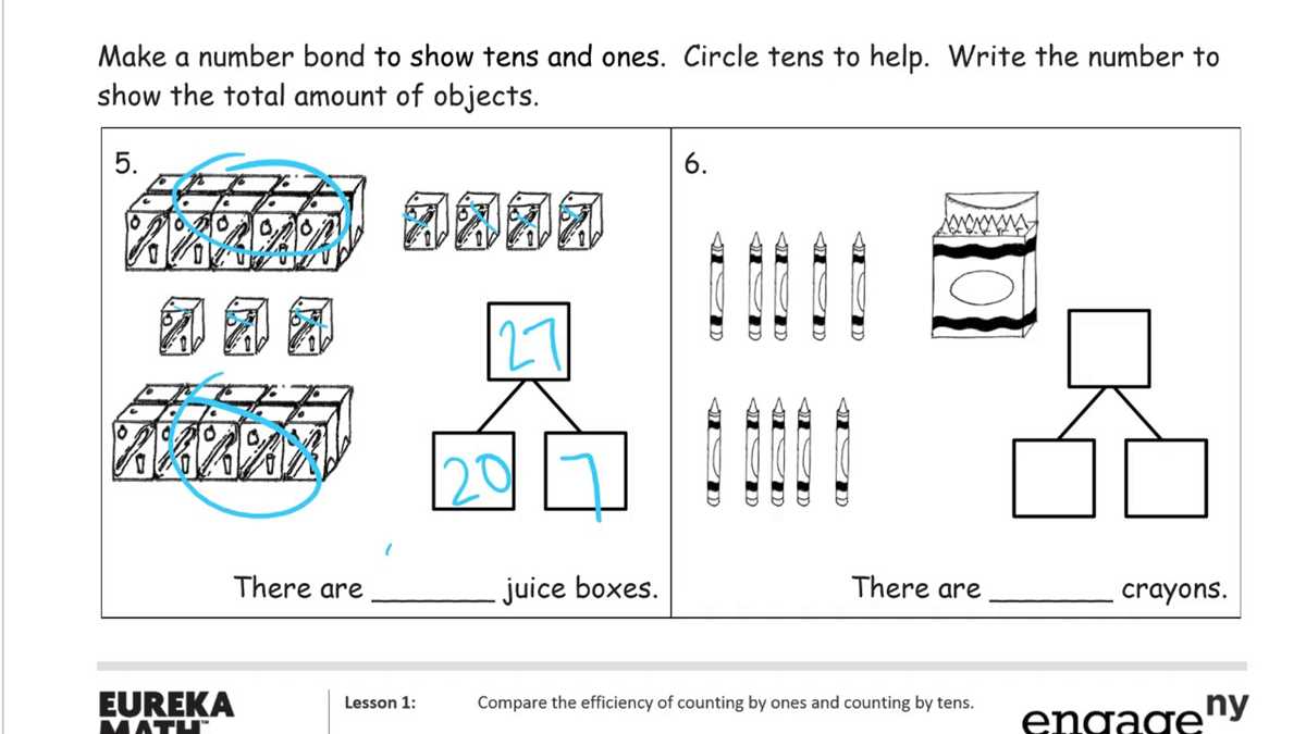 eureka math grade 1 lesson 18 homework 1.4 answer key