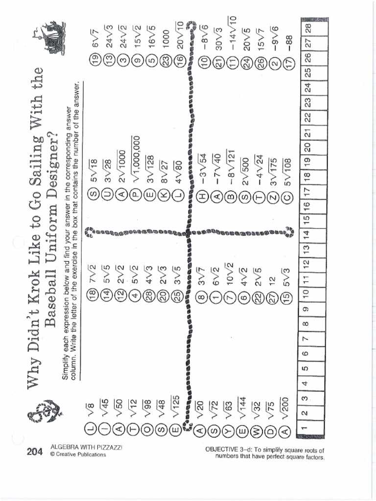 algebra with pizzazz creative answer key publications page 64