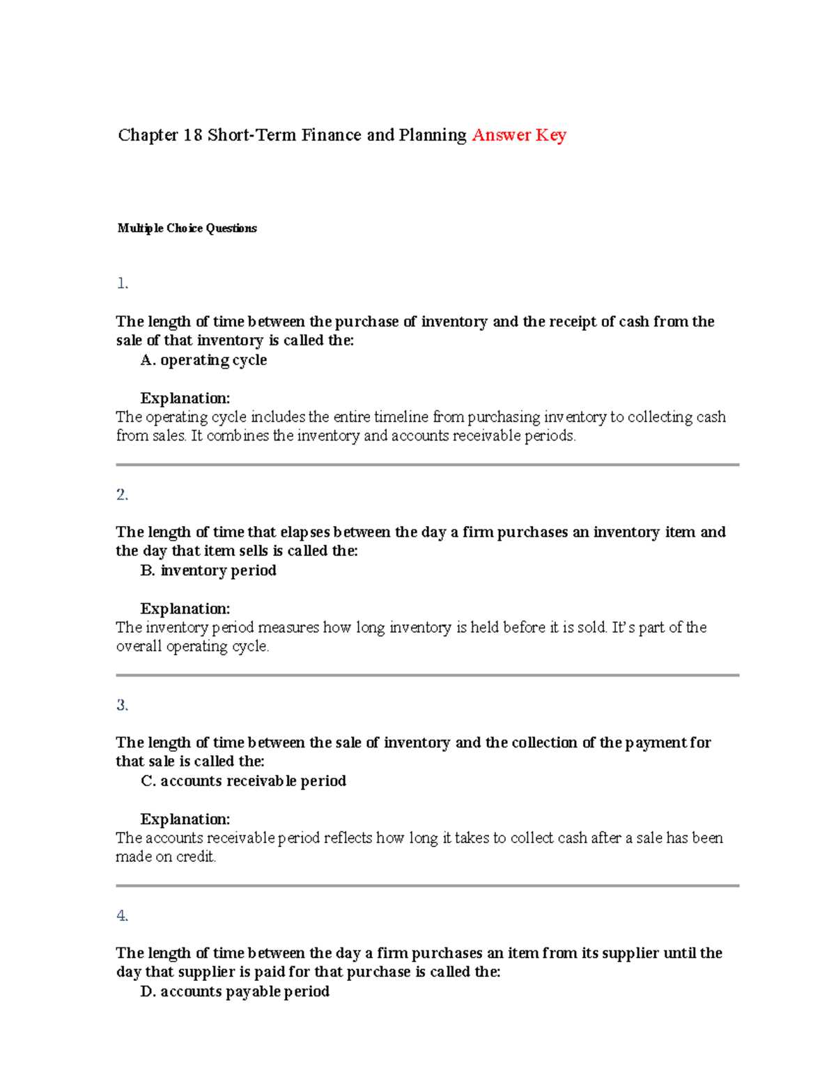 investing tips lesson 18 answer key