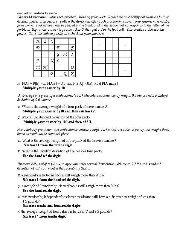 8.2 puzzle time answer key