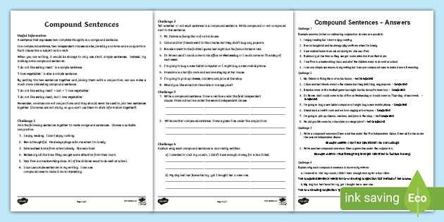 lesson 6 simple and compound sentences answer key lesson 6 simple and compound sentences answer key