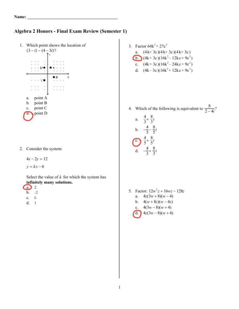 cpm algebra 2 answer key