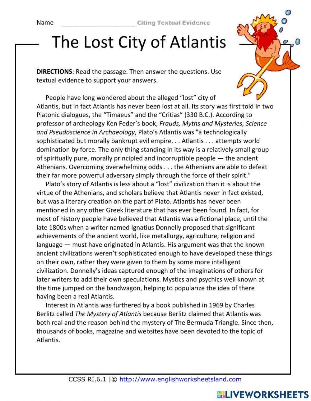grade 9 english textual evidence answer key