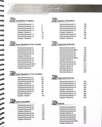 algebra 1 an incremental development lesson practice answer key