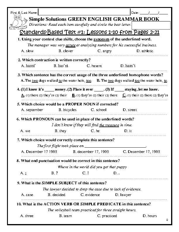 easy grammar plus answer key