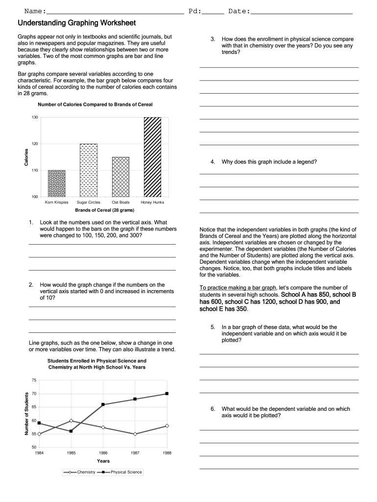 interpreting graphs color by numbers answer key
