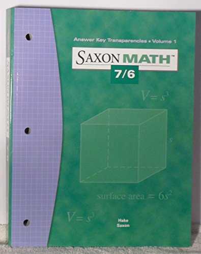 saxon math answer key