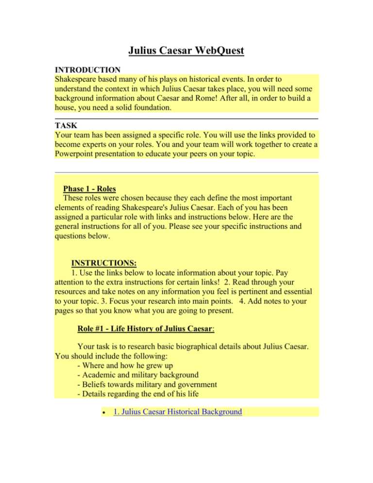 ancient rome webquest 6th grade answer key