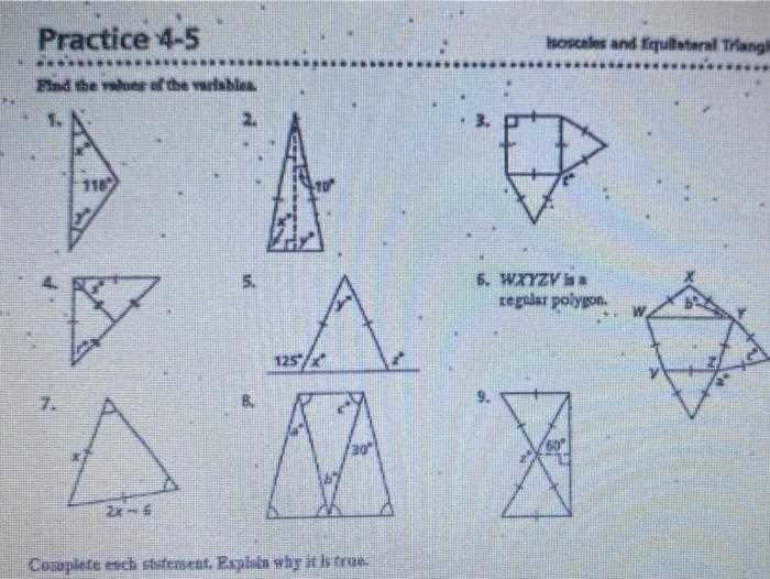 4 2 additional practice isosceles and equilateral triangles answer key 4 2 additional practice isosceles and equilateral triangles answer key