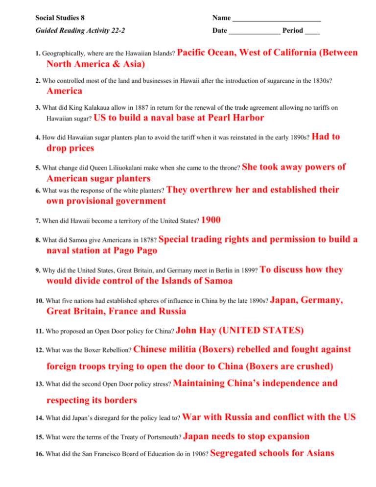 lesson 22 american government packet answer key