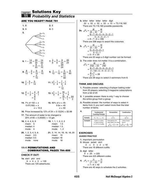 algebra 2 unit 3 answer key