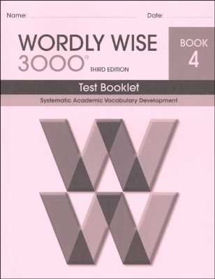 wordly wise 3000 book 6 lesson 2e answer key