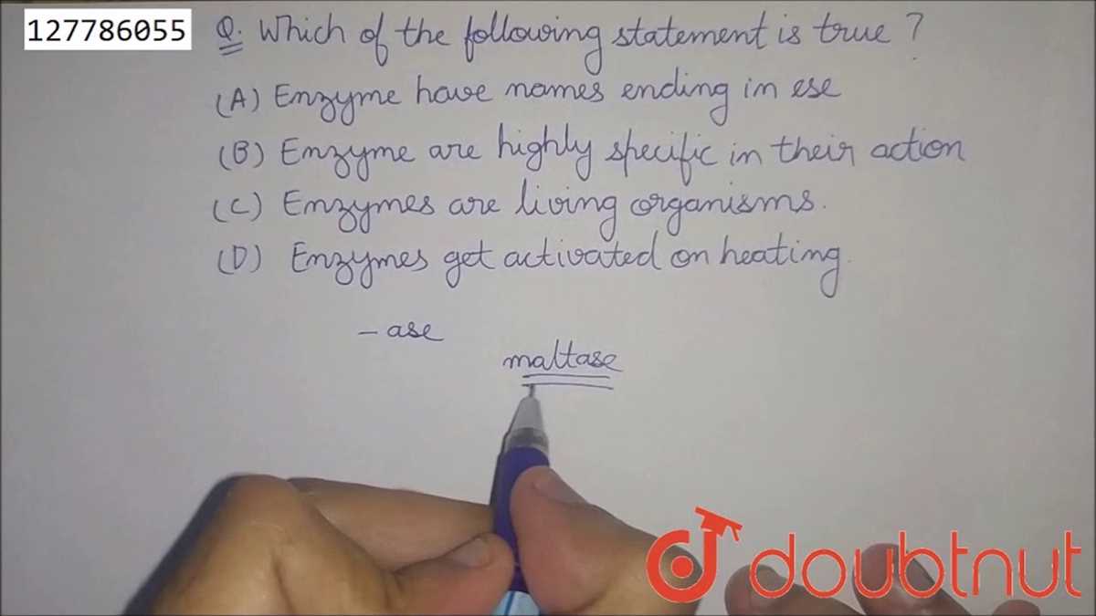 which of the following statements is true answer key