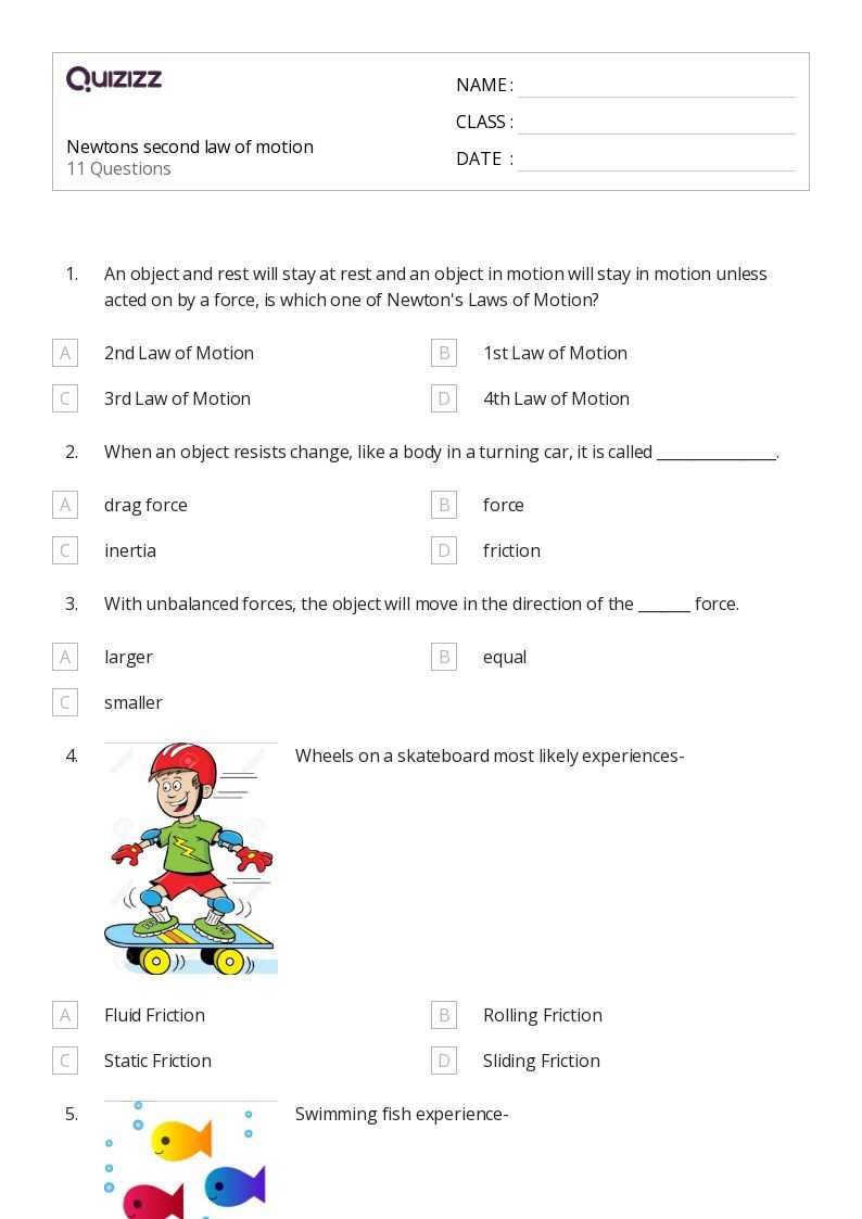 key terms forces and newtons laws worksheet answers