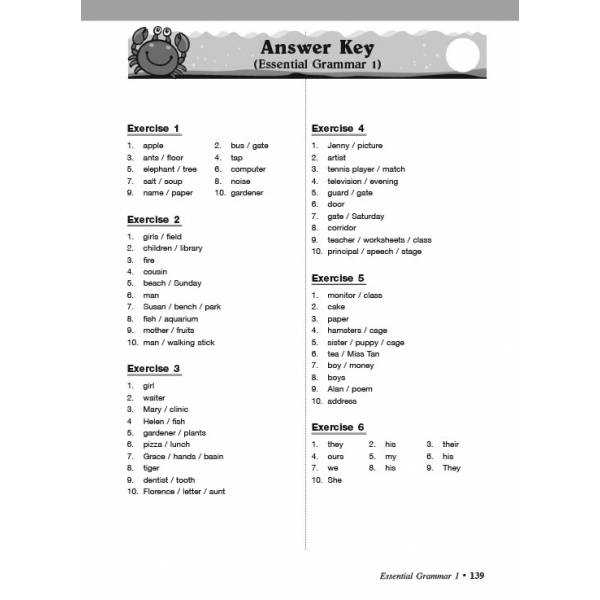 essential grammar skills answer key
