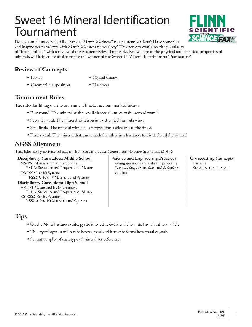 chemistry march madness answer key