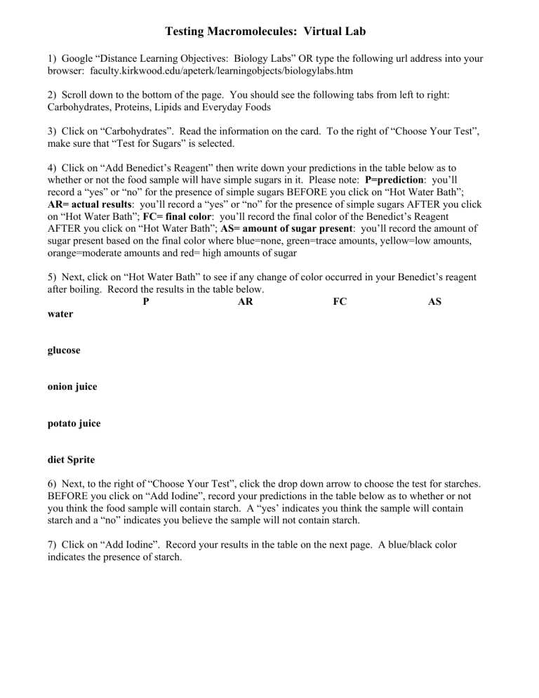 macromolecules virtual lab answer key