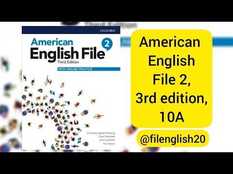 american english file 3 vocabulary bank answer key