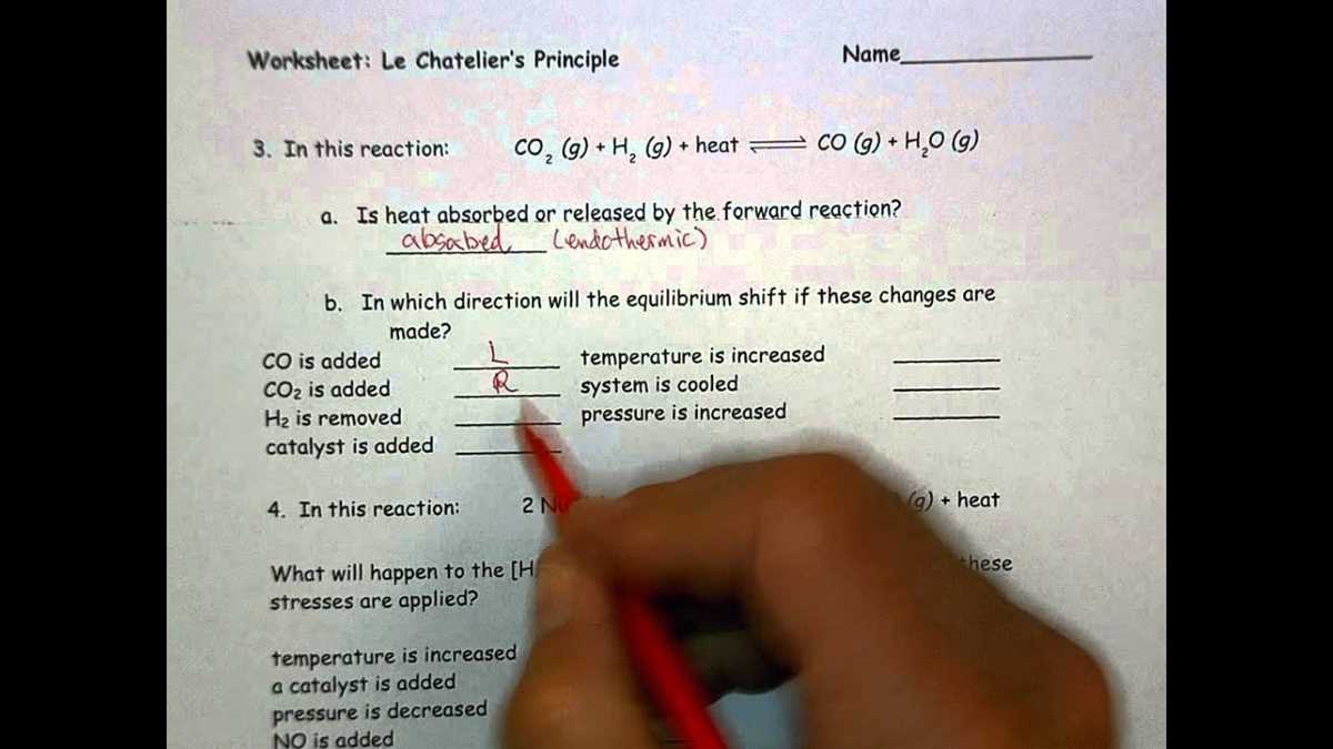 le chateliers principle lab answer key