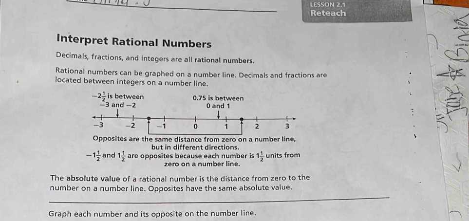 lesson 1 skills practice rational numbers answers key