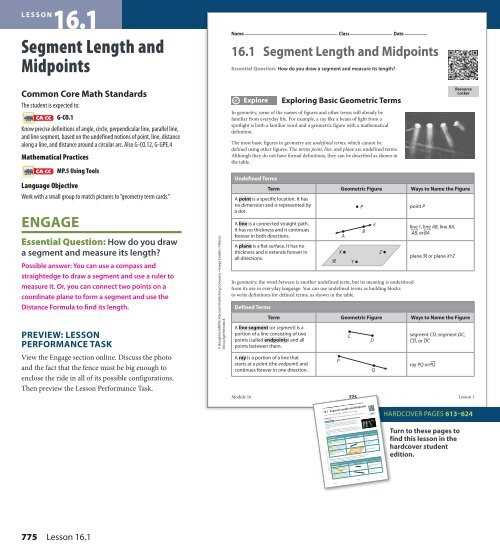 lesson 1.1 segment length and midpoints reteach answer key lesson 1.1 segment length and midpoints reteach answer key