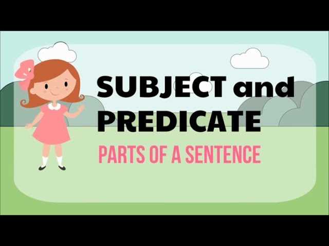 lesson 16 order of subject and predicate answer key
