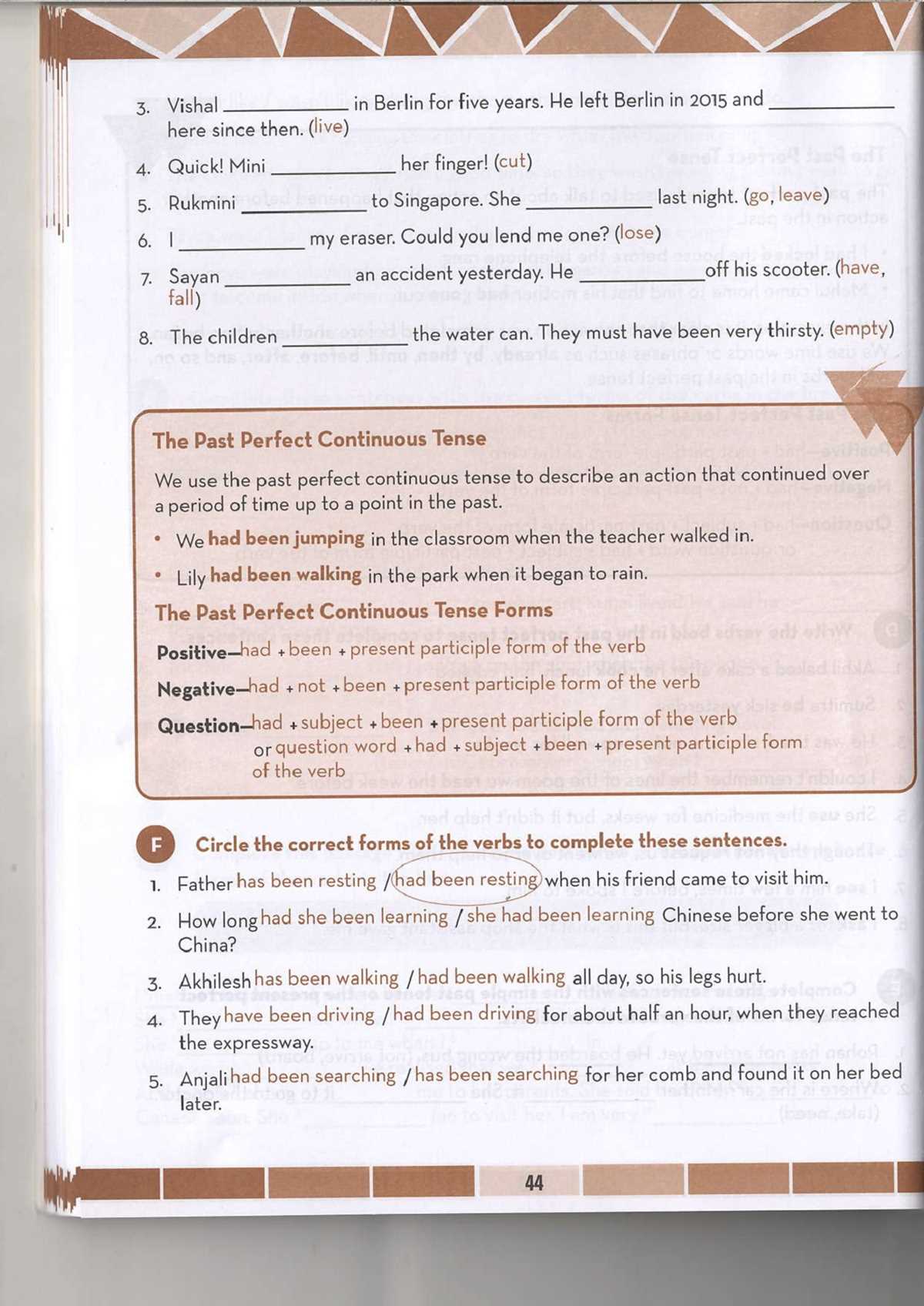 lesson 19 participles and participial phrases answer key