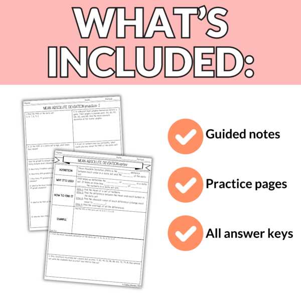 lesson 3 homework practice mean absolute deviation answer key