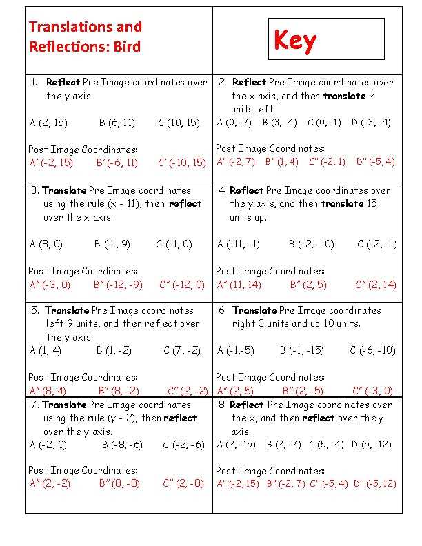 lesson 3 translating lines answer key