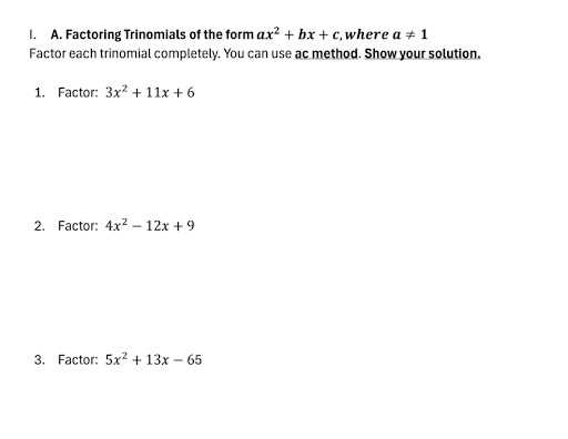 lesson 4 factoring trinomials of the form x2+bx+c answer key