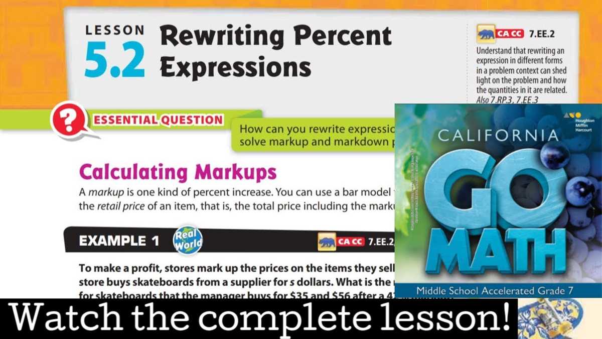 lesson 5 2 rewriting percent expressions reteach answer key