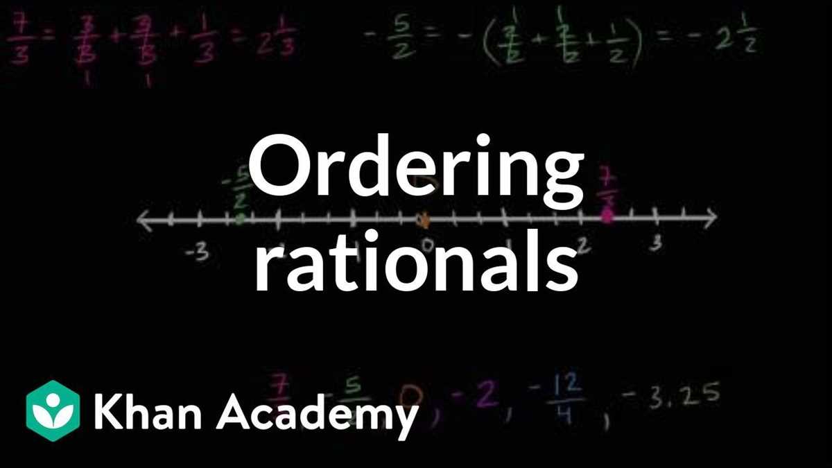 lesson 7 ordering integers and other rational numbers answer key