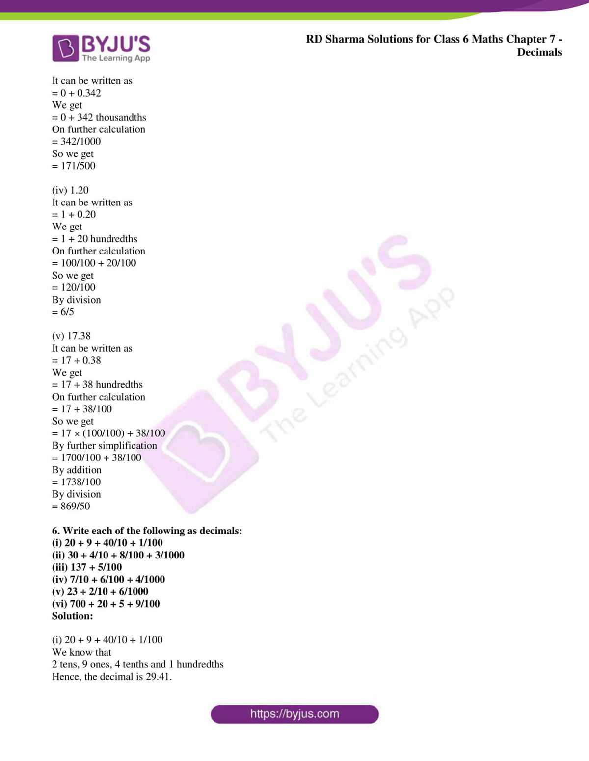 lesson 7.3 6 grade answer key