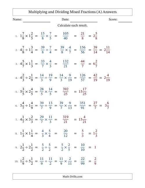 lesson 8 dividing fractions and mixed numbers answer key