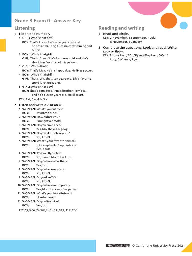 lets get better in english grade 3 answer key