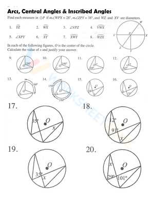 answer key worksheet inscribed angles and arcs day 2 answers