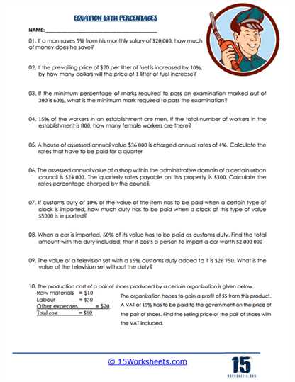 finding percents answer key