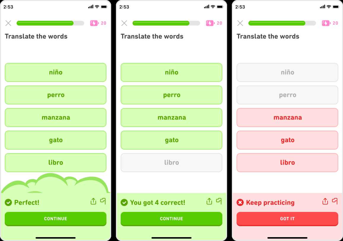 duolingo answer key
