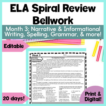 5 a day language review week 6 answer key