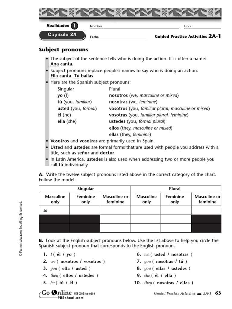 realidades 3 capitulo 3 guided practice activities answer key realidades 3 capitulo 3 guided practice activities answer key