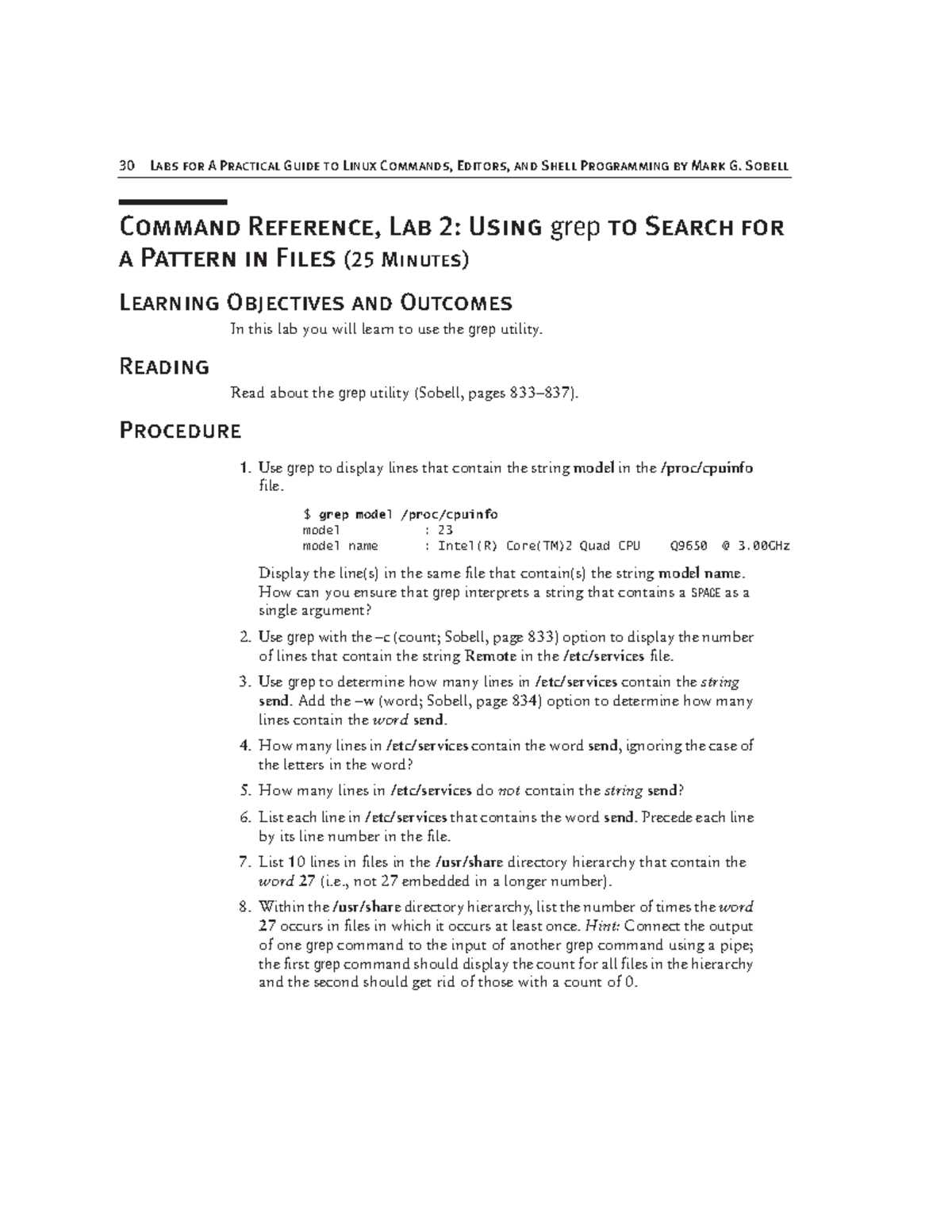 sobell practical guide to linux answer key