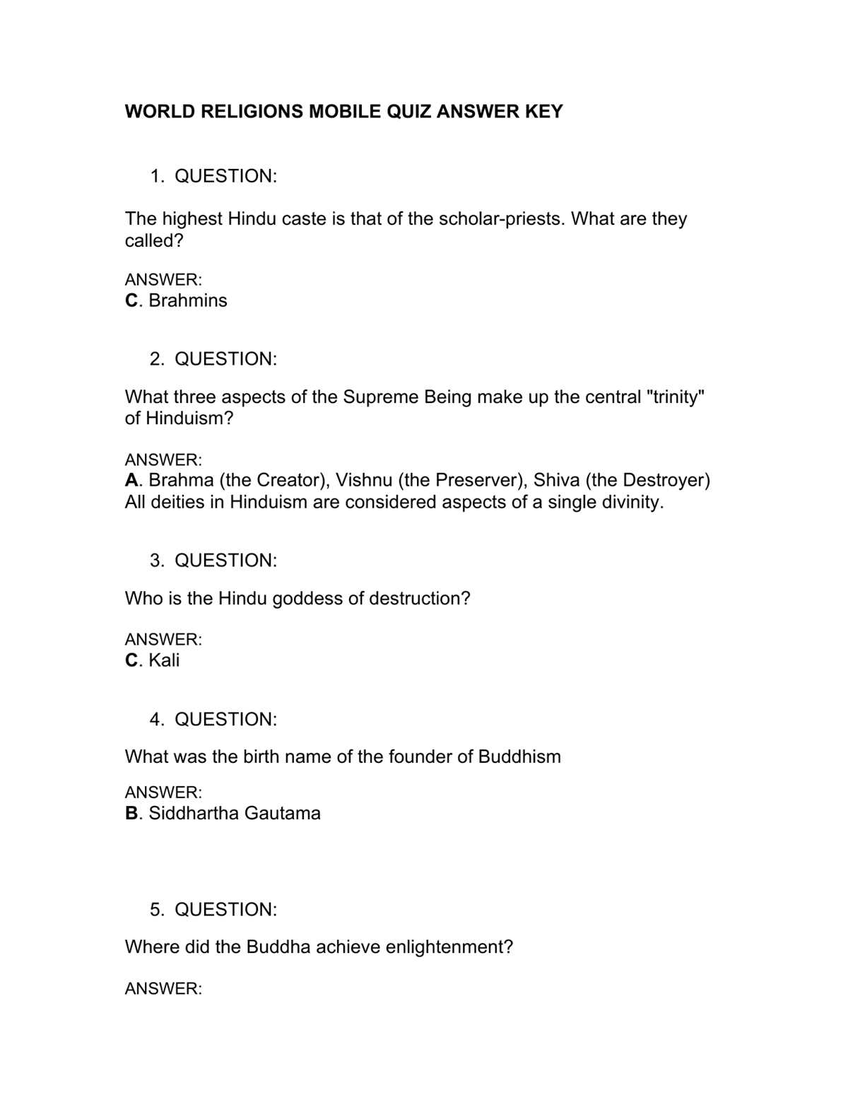 major world religions answer key major world religions answer key