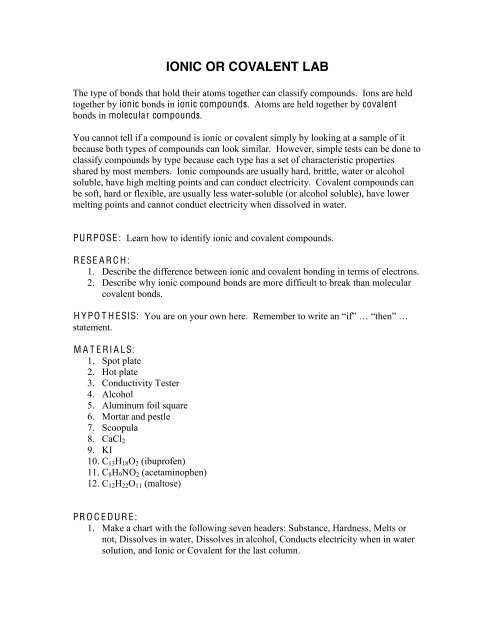 making ionic compounds lab answer key