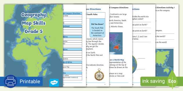 map skills for today grade 5 answer key