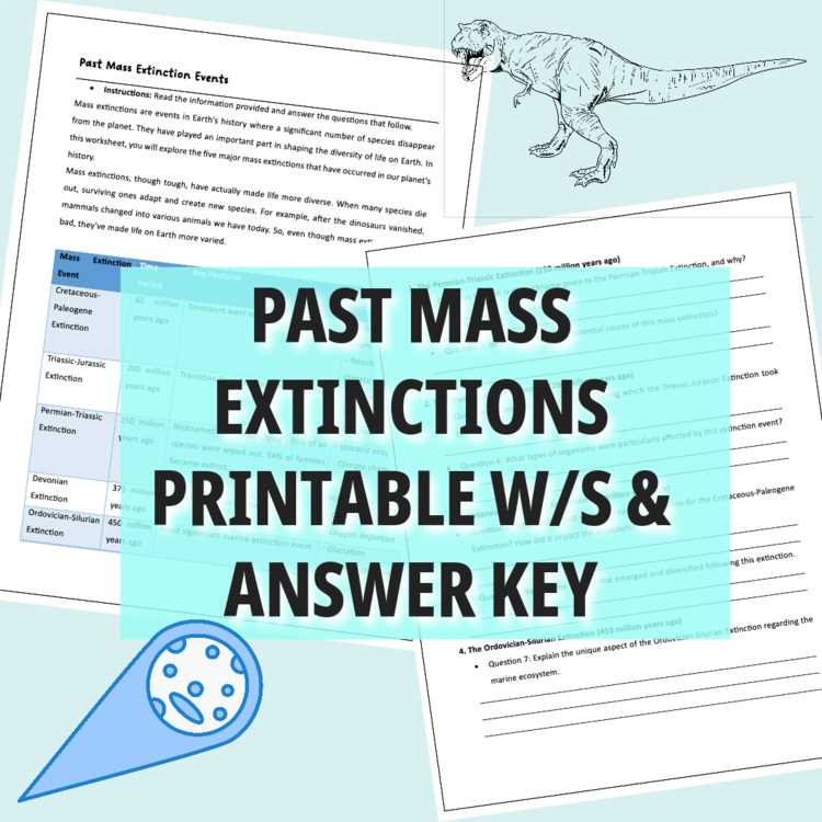 mass extinction pogil answer key