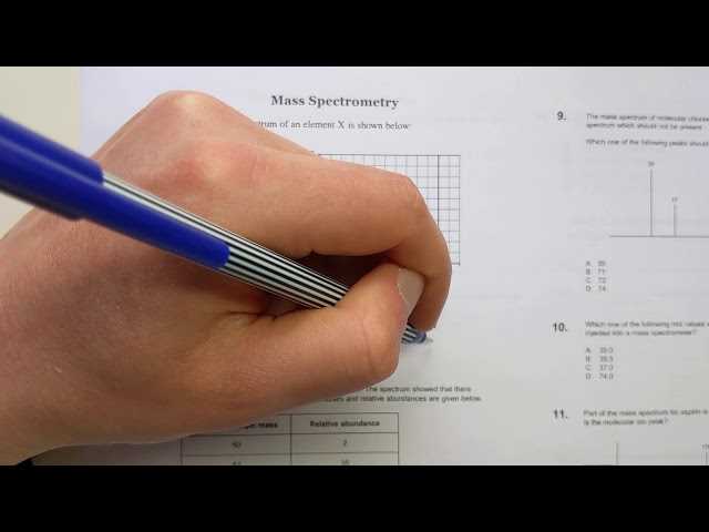 mass spectrometry answer key