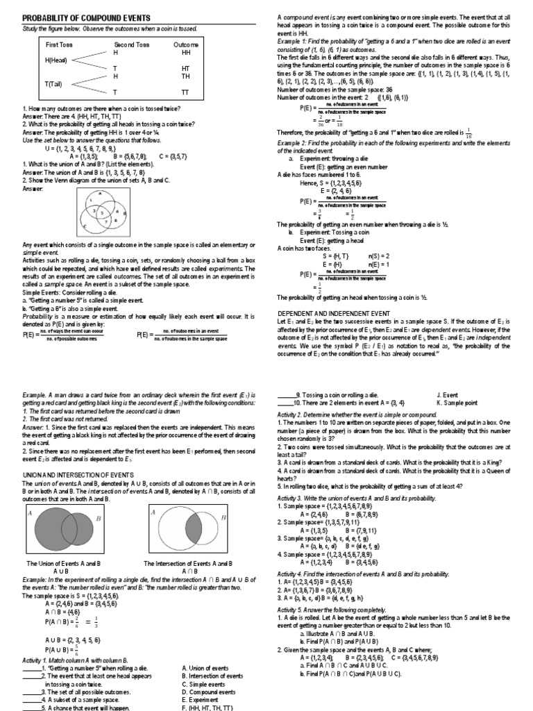 math 10 answer key probability