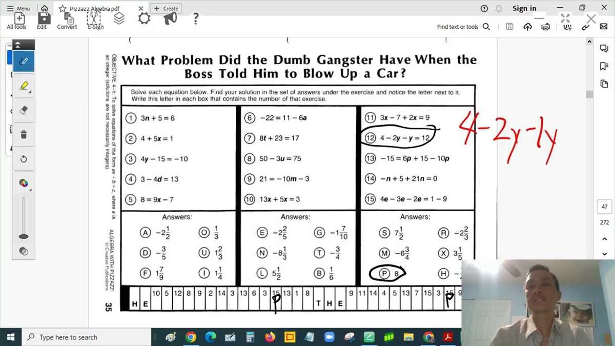 math with pizzazz answer key objective 4 g page 224 math with pizzazz answer key objective 4 g page 224