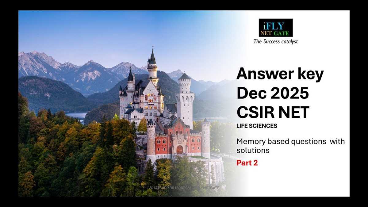 csir net life science dec 2026 answer key