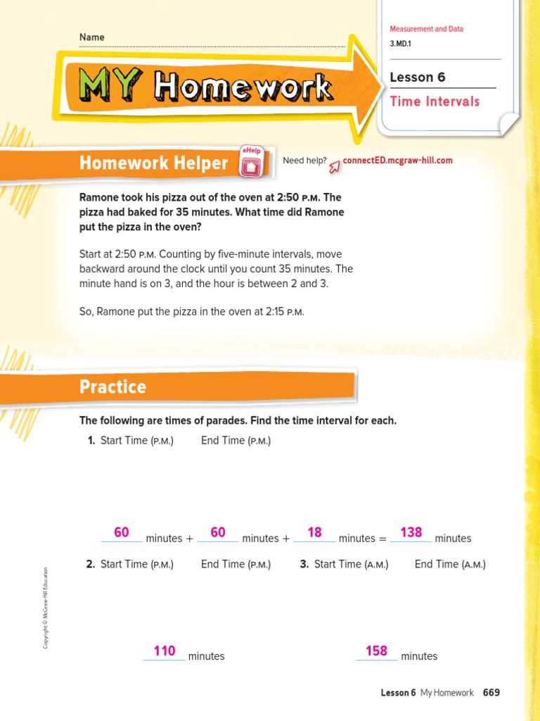 mcgraw hill answer key